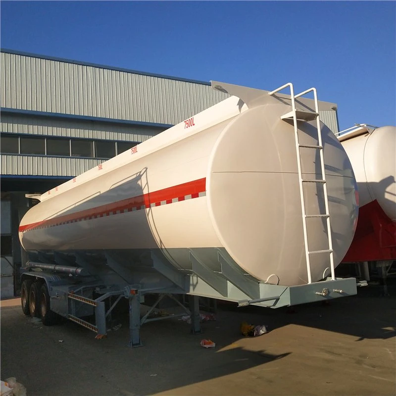 45 Cbm Capacity Oil Steel Tank Semi Trailer 2 or 3 Axles Oil Fuel Gasoline Tank for Sale