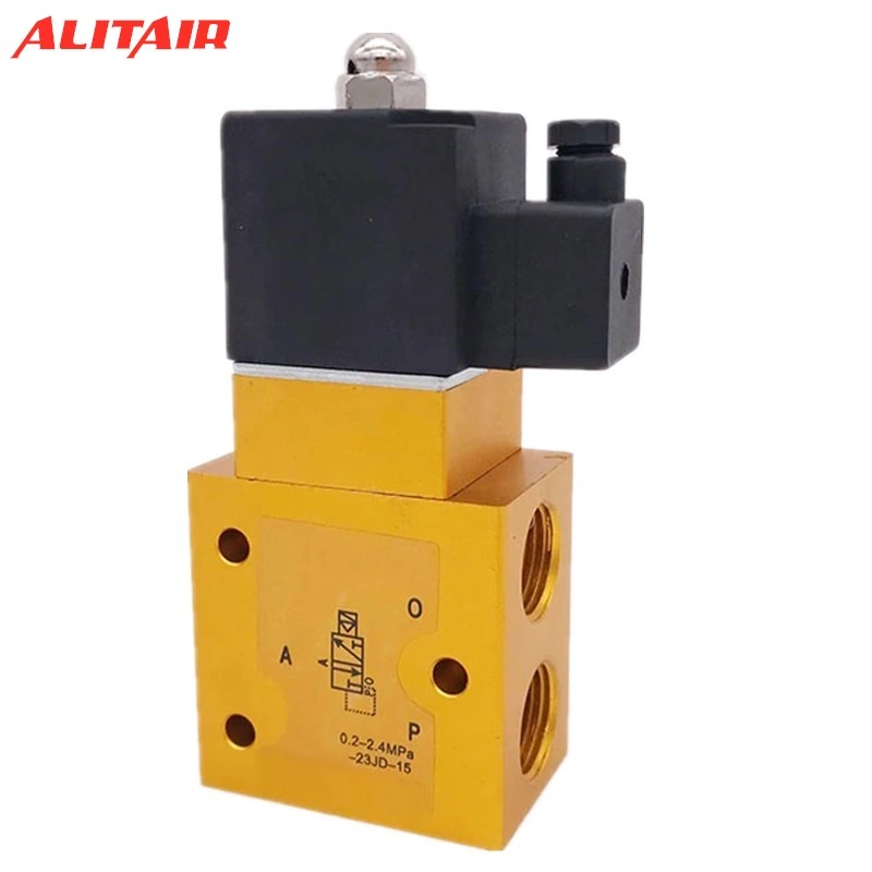 3/2 Way High Pressure Solenoid Valve 23jd-15p 23jd-15p2 Electromagnetic Valve for Air Blow Molding Machine