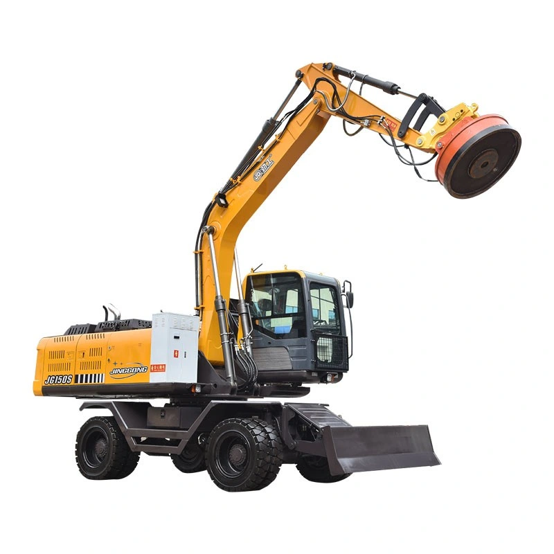 Jinggong Material Handling Excavator Machine Is an Equipment Modified for Material Handling Applications