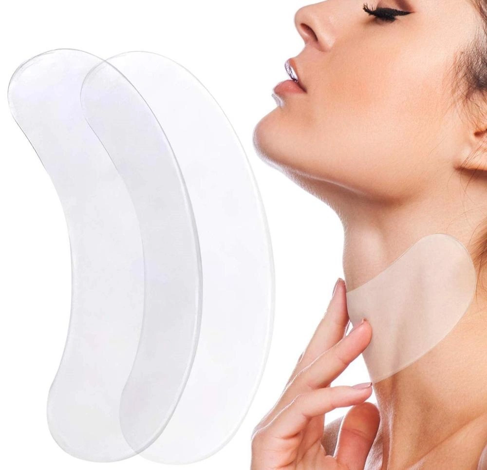 100% de grau médico Silicone Anti rugas Almofada de pescoço