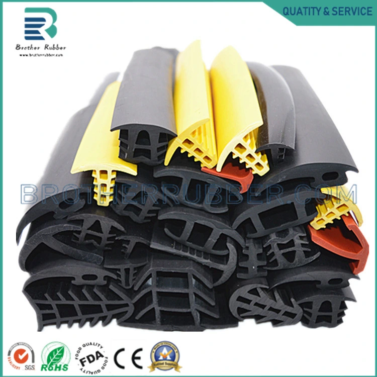 Custom Colorful T-Shape Extruded Rubber Strip for Solar Photovoltaic Panel