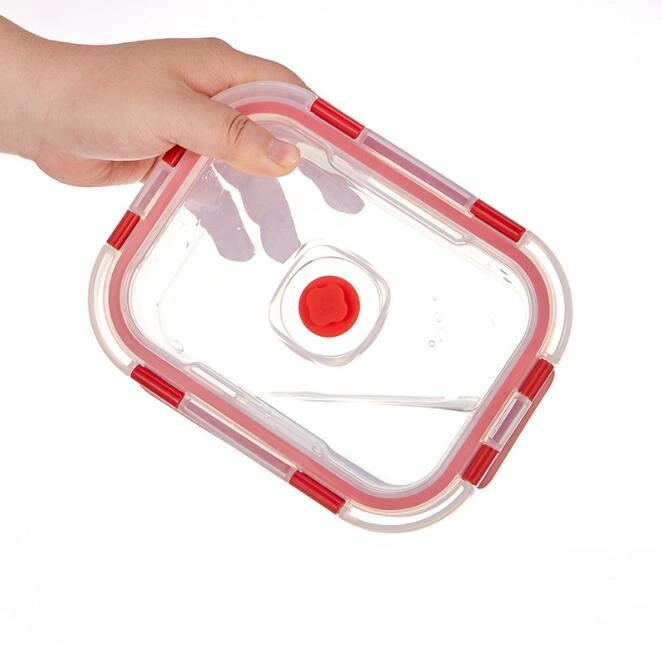 Vacuum Negative Pressure Sealed Fresh Keeping Box High Borosilicate Glass Lunch Box