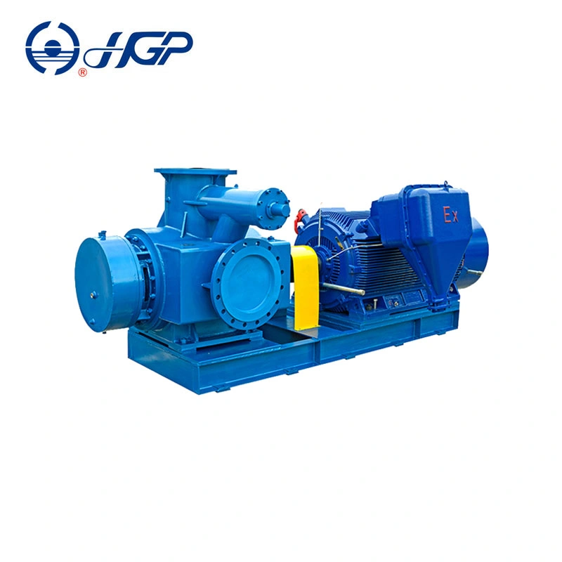 High Temperature Double Insulation Jacket Asphalt Pumps Two Screw Bitumen Pumps