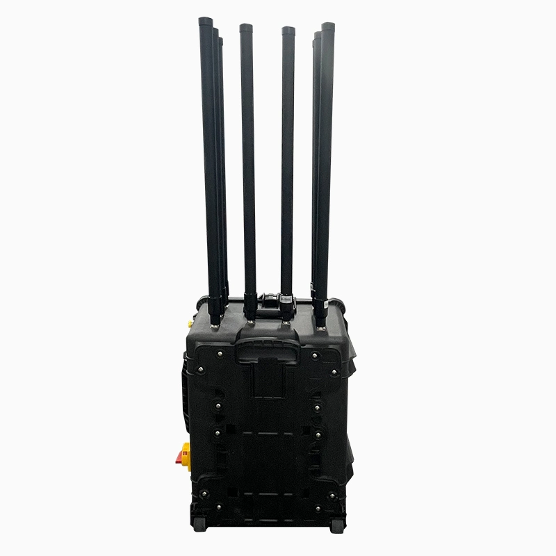 Anti Drone System Omnidirectional Detector and Jammer with Trolley Case