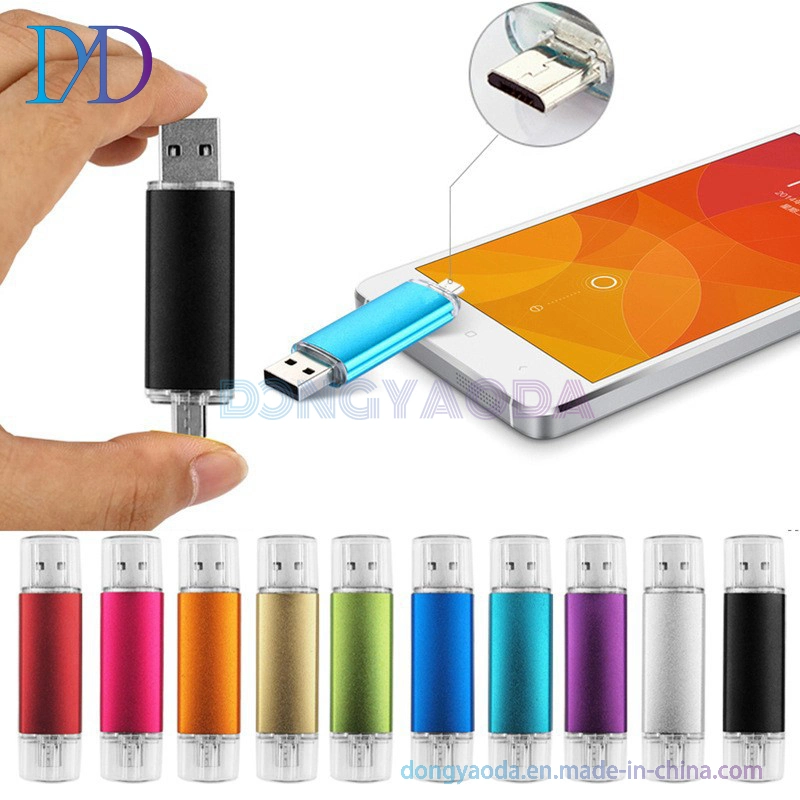 Metal USB Flash Drive / OTG Android Computer Dual-Use USB Flash Drive / Hot Gift USB Flash Drive