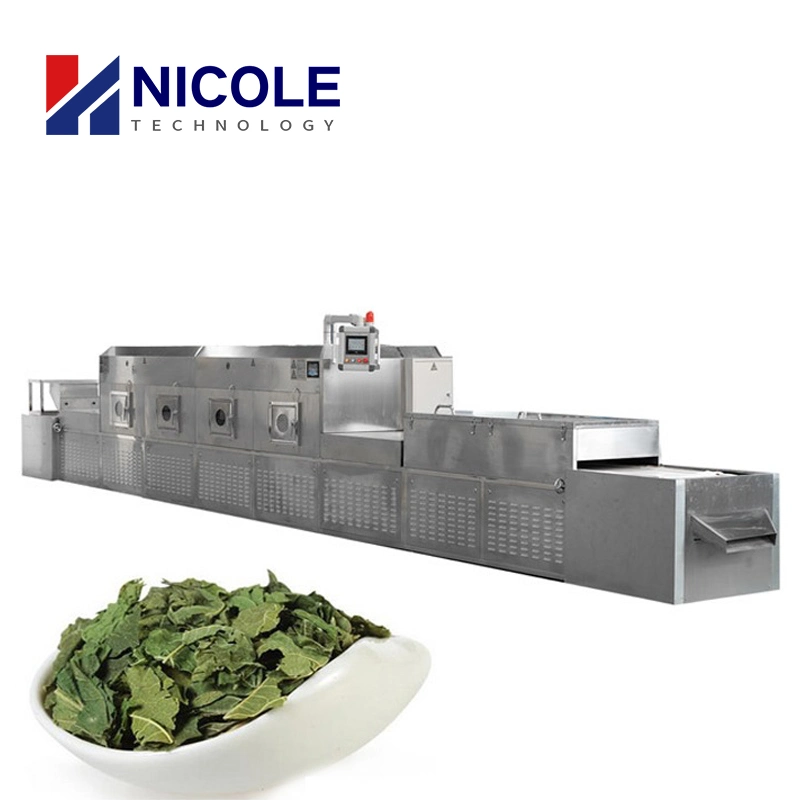 Industrial Tunnel Condiments Microwave Herb Drying Sterilizer Oven