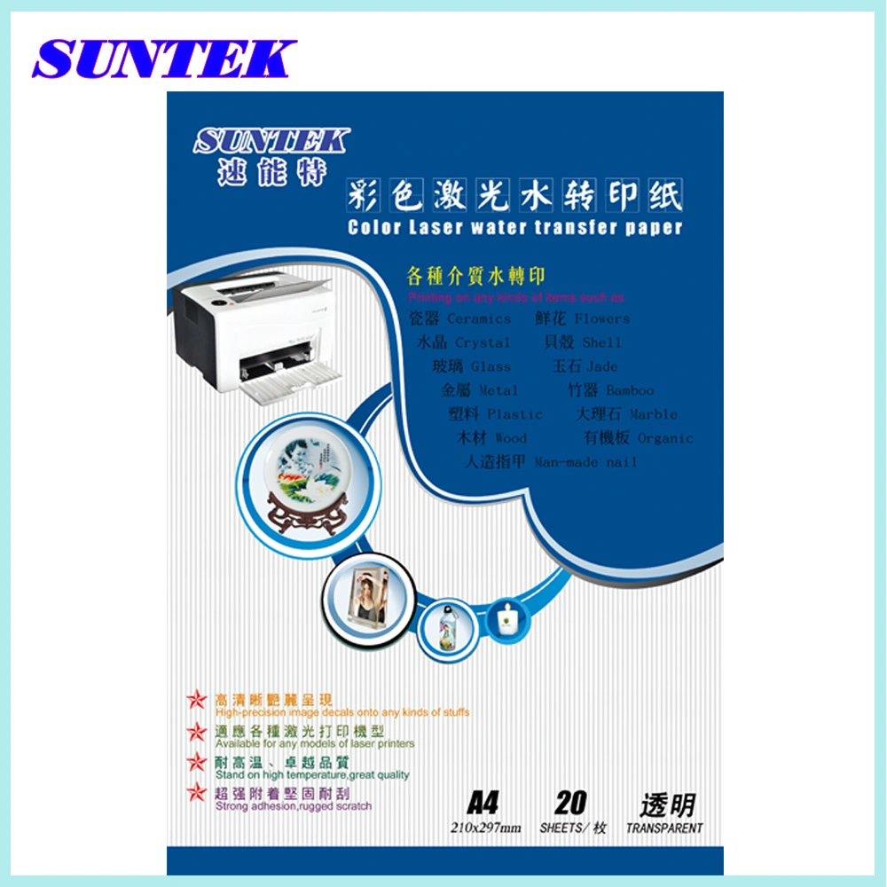 High quality/High cost performance  Laser Water Decal Transfer Paper From Suntek