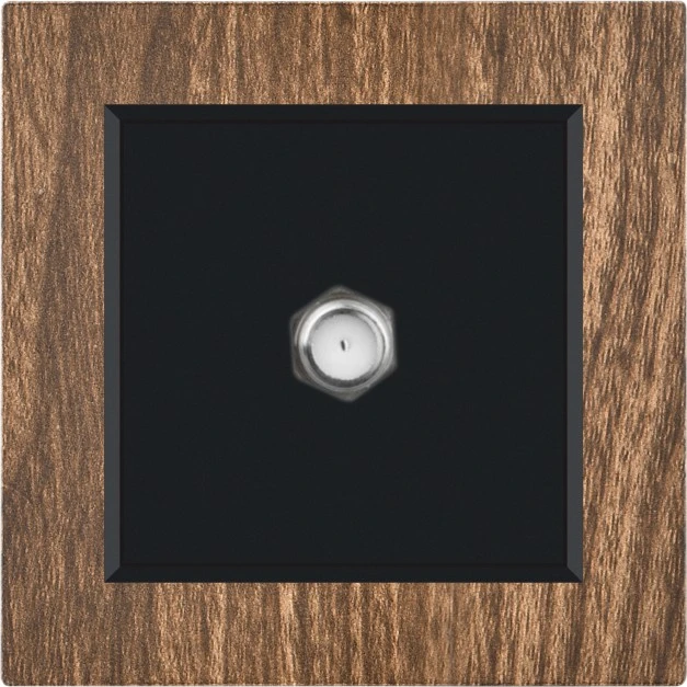 Wood TV Computer Tel Socket Speed Control Light Dimmer Switch