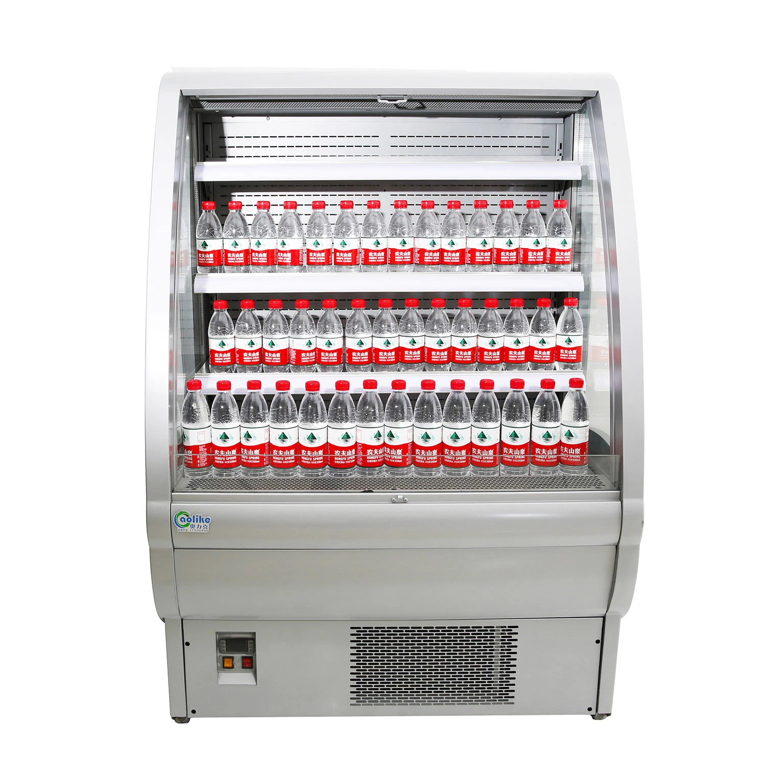 Commercial Refrigerator Cake Display Case Beverage Refrigerated Open Type Air Merchandiser Showcase 110V ETL Certificate