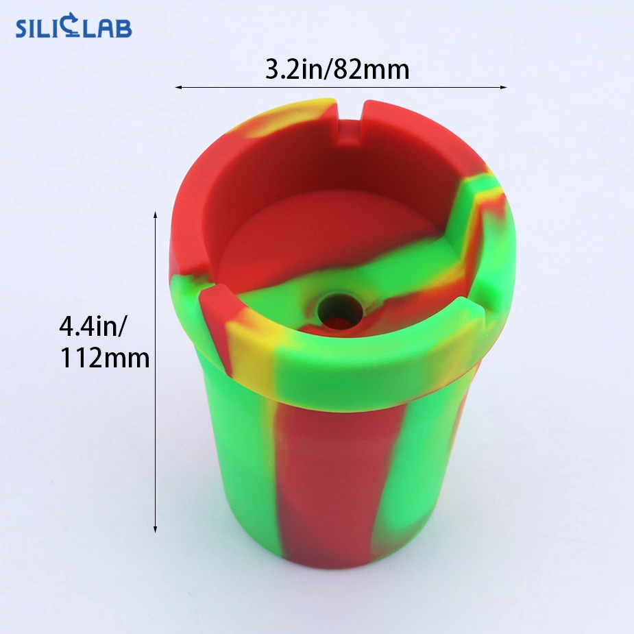 Coche portátil Butt Self-Extinguishing Papelera de la cuchara de silicona Cenicero coche productos de tabaco