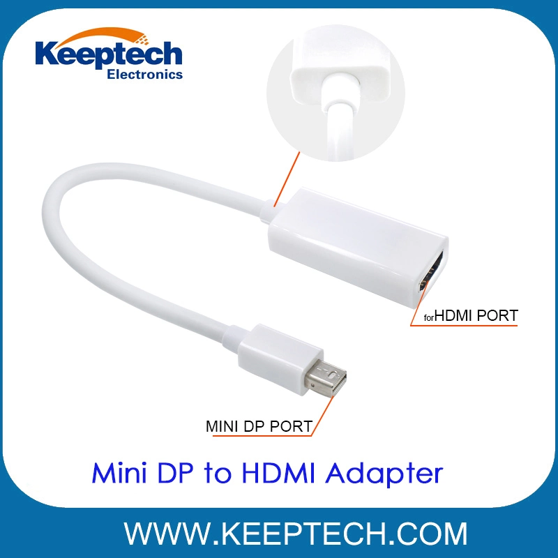 Câble adaptateur Mini Dp vers HDMI pour MacBook PRO Air Thunderbolt.