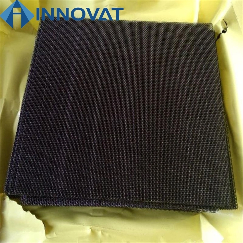 High Quality Black Powder Coated Metal Wire Mesh Extruder Filter Screen Filter Disc Black Wire Mesh Cloth