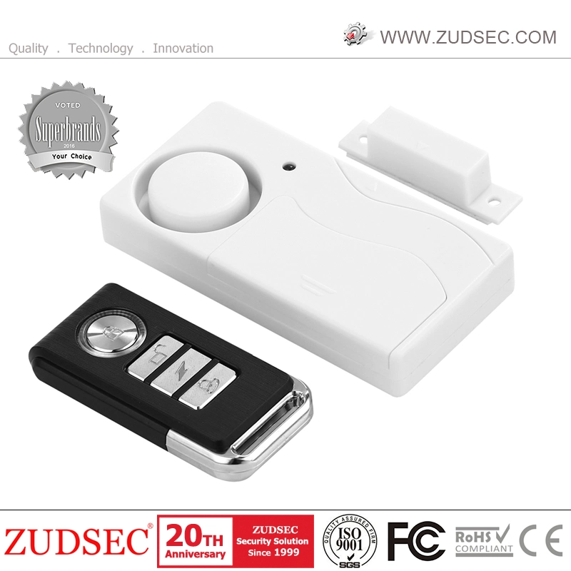 De pequeño tamaño, el control remoto Wireless Home Ventana abierta la puerta de seguridad sensor magnético del imán de la sirena de alarma del detector
