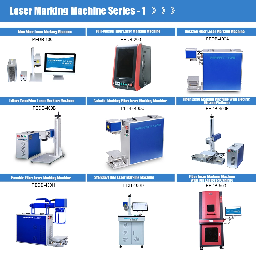 Laser perfeita - Máquina de gravação de marcação a Laser de fibra de plástico de metal de alumínio de Aço