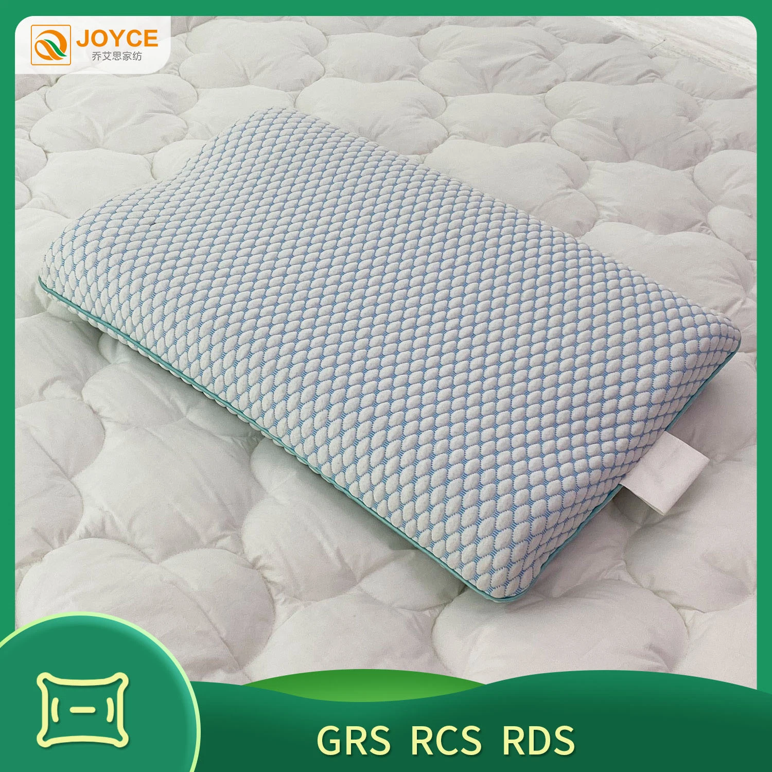 Customized Size Rectangle Cooling Gel Memory Foam Insert Bedding Pillow