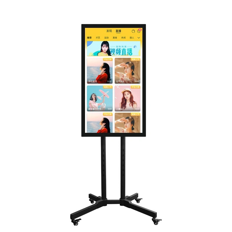 32 Inch Smart Internet Live Streaming Broadcast Mobile Live Broadcasting Equipment Stand Live Interactive Screen for Tiktok, Facebook, Ins, Youtube