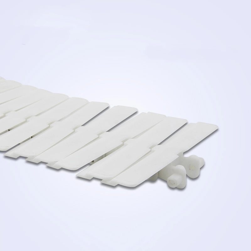 Flexible Chain Plate Conveyor White Tooth Keel Chain 180 Degree Turning Conveyor Plastic Chain Assembly Line