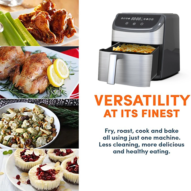 Best Price Multifunctional Air Fryer 3L 1200W LED Touch Panel Temperature Control Visual Air Frying Without Oil Digital Air Fryer