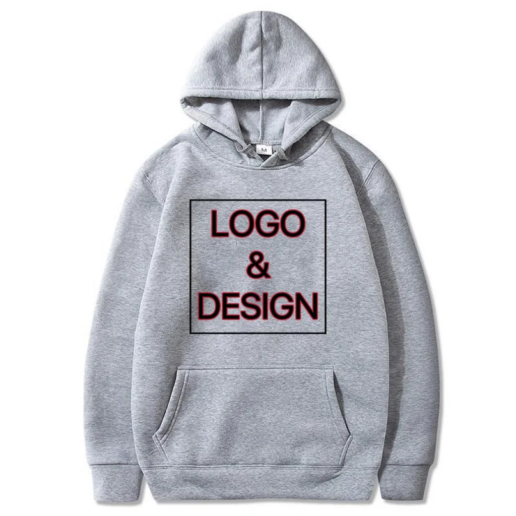 Fabrik der Männer Hoody Fleece Sweatshirt Custom Druck oder Stickerei Logo Herren′ S Baumwolle Einfarbige Hoodies Herren