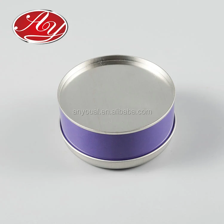 Small Aluminum Aromatherapy Candle Metal Tin Jar Can Tin Box