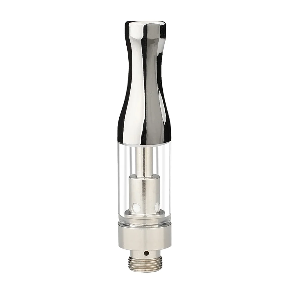 Heißer Verkauf Gold 510 Gewinde Patrone Glas Vaporizer Pen 0,5ml 1mL Think Oil Ceramic Empty Tank Atmoizer