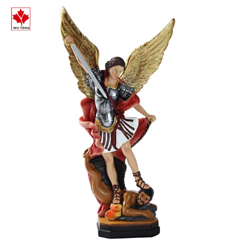 Custom Saint Michael Erzengel Statue Home Dekoration Handwerk