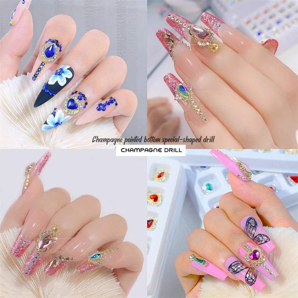 Spot Nail Art Legierung Nail Art Dekoration Liebe Diamant Kristall Schmetterling Symphony Geformt Diamant Strass