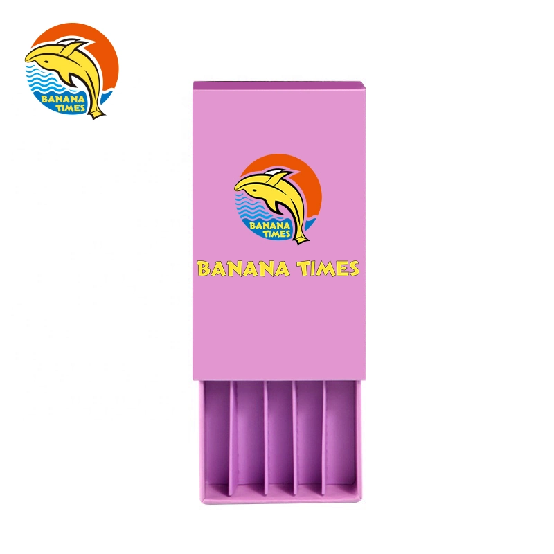 Cuadro Pre-Rolled personalizado resistente a los niños Preroll envasado impreso rollo Pre caso de las articulaciones de verificación de 5 Rodillos de Pre lámina caliente estampado