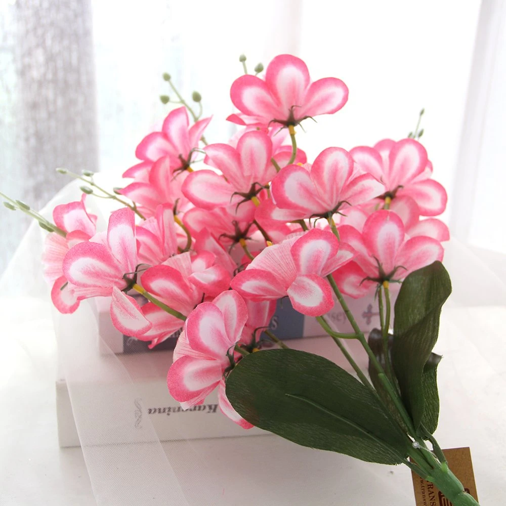 5 Forks Small Silk Flower Magnolia Home Decor Flower Artificial Narcissus Spray Flower