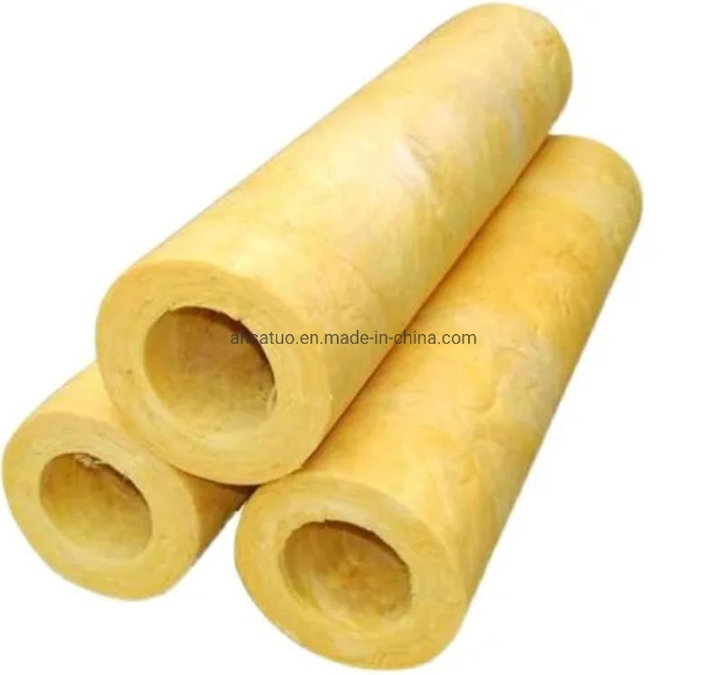 Glass Wool Pipe/Fiberglass Pipe with Fireproof Aluminum Foil for Air Duct Insulation