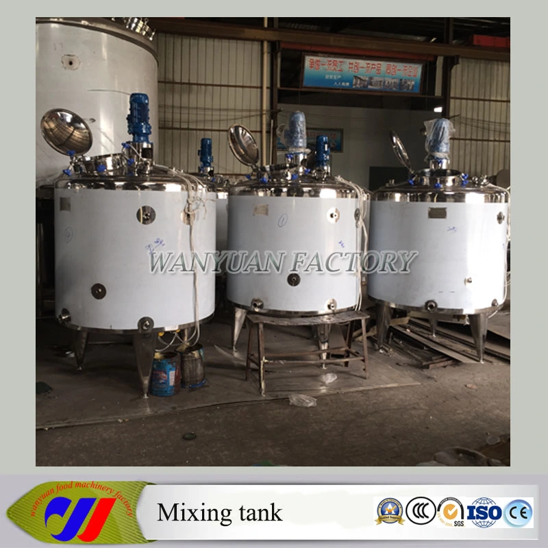 Stainless Steel Detergent Mixer Cooking Liquid Mixing Tank with Heating