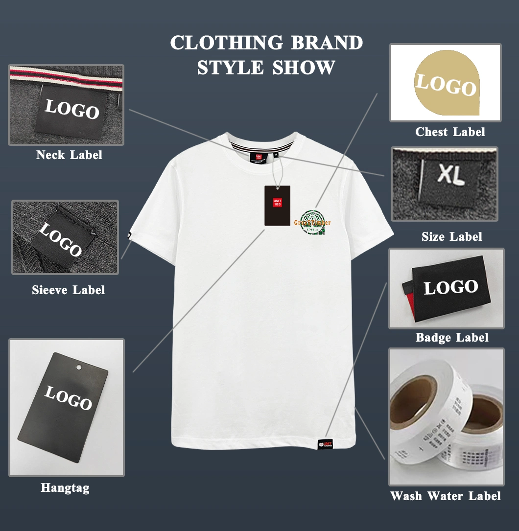 High quality/High cost performance  Luxury Soft Striped Garment Men T Shirts with Brand Printing