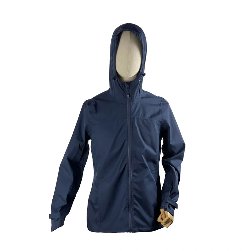 Adultos Primavera/Otoño impermeable transpirable ropa de útero Hoody Windbreaker ligero Negro Senderismo Chaqueta impermeable estilo corto Running Sport