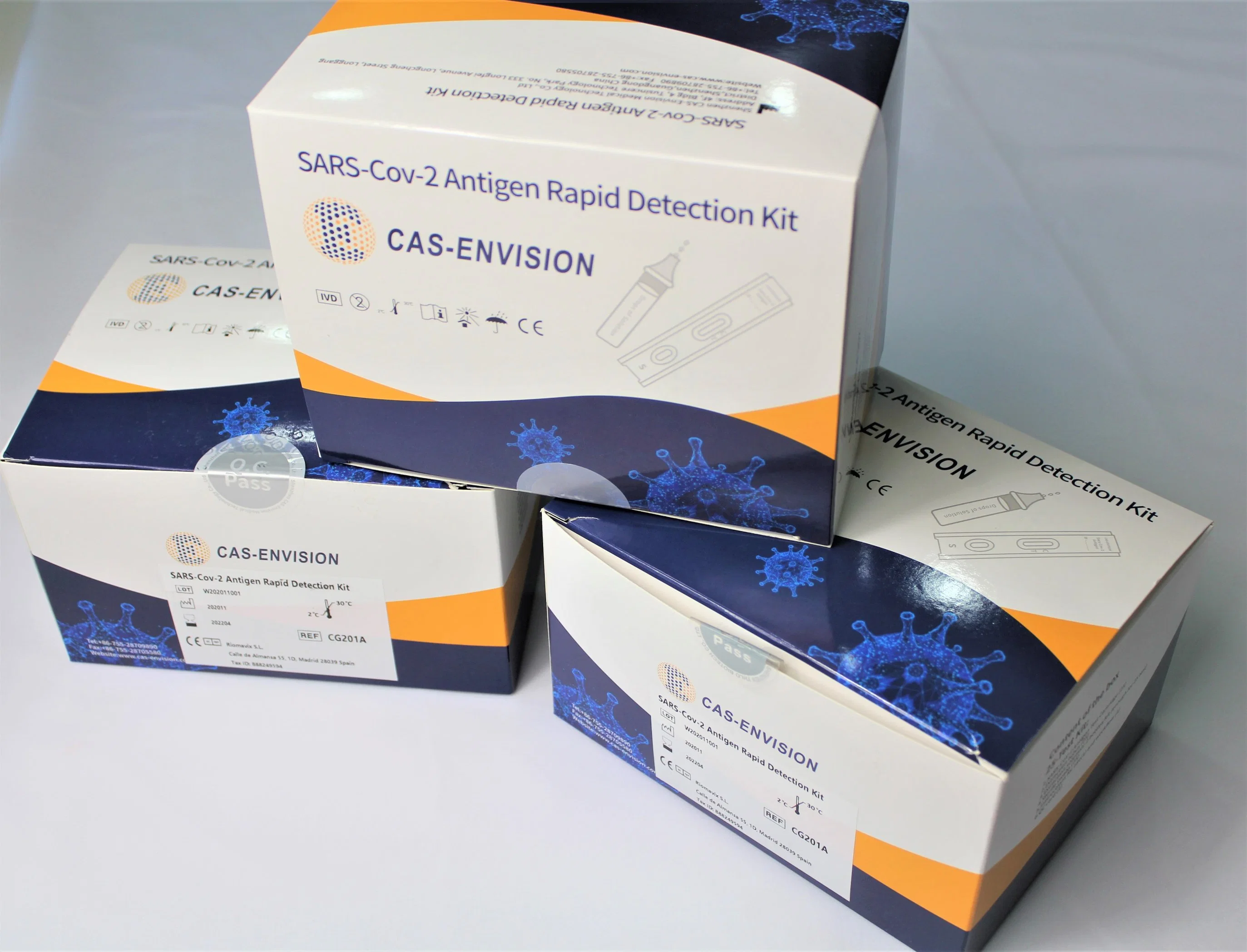 Laboratory Supply Kit Antigen Rapid Diagnostic Test Kit with Hospital Supply 25tests Per Kit with CE ISO13485 ISO9001 China Good Factory High Sensitive OEM Kit