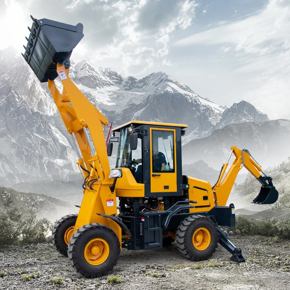 25kn Digging Force Backhoe Loader Used for Small-Scale Engineering