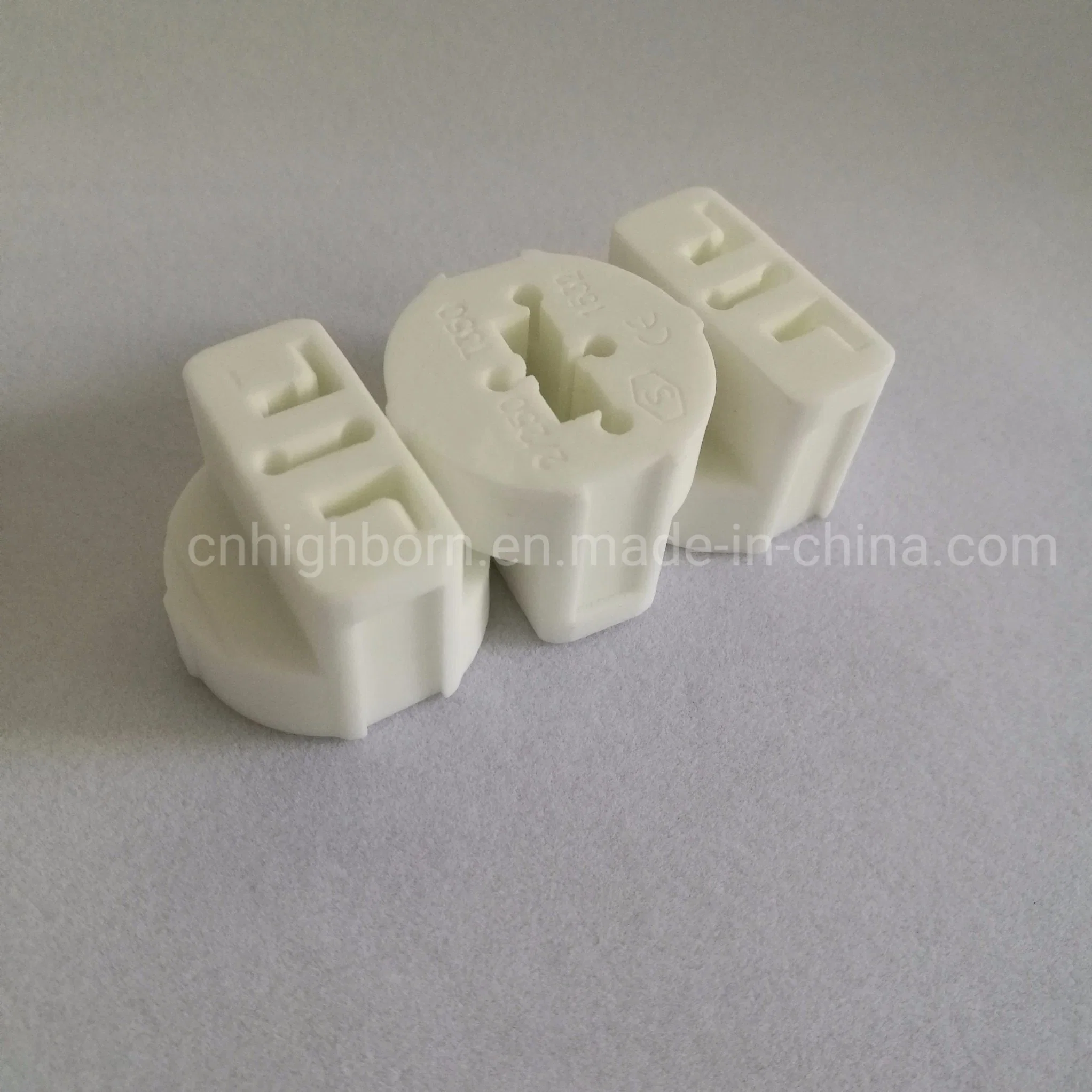 Electronic Two Holes Steatite Precise Ceramic Insulator Part