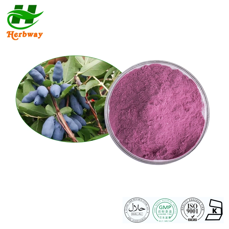 Muestra gratis Lonicera Herbway Caerulea Var. Edulis Blue Madreselva polvo de la fruta