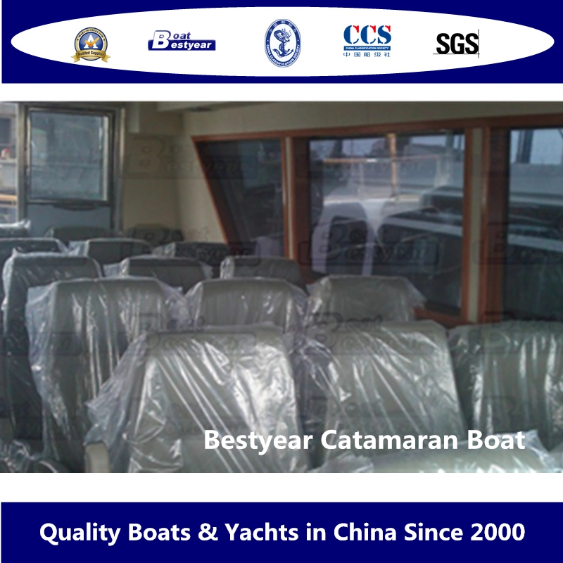 Bestyear 10.8m Fiberglass Catamaran Passenger Boat for 25 Passengers