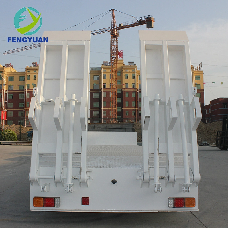 Fengyuan 40 Ton Payload Excavator Transport Lowbed Semi Truck Trailer