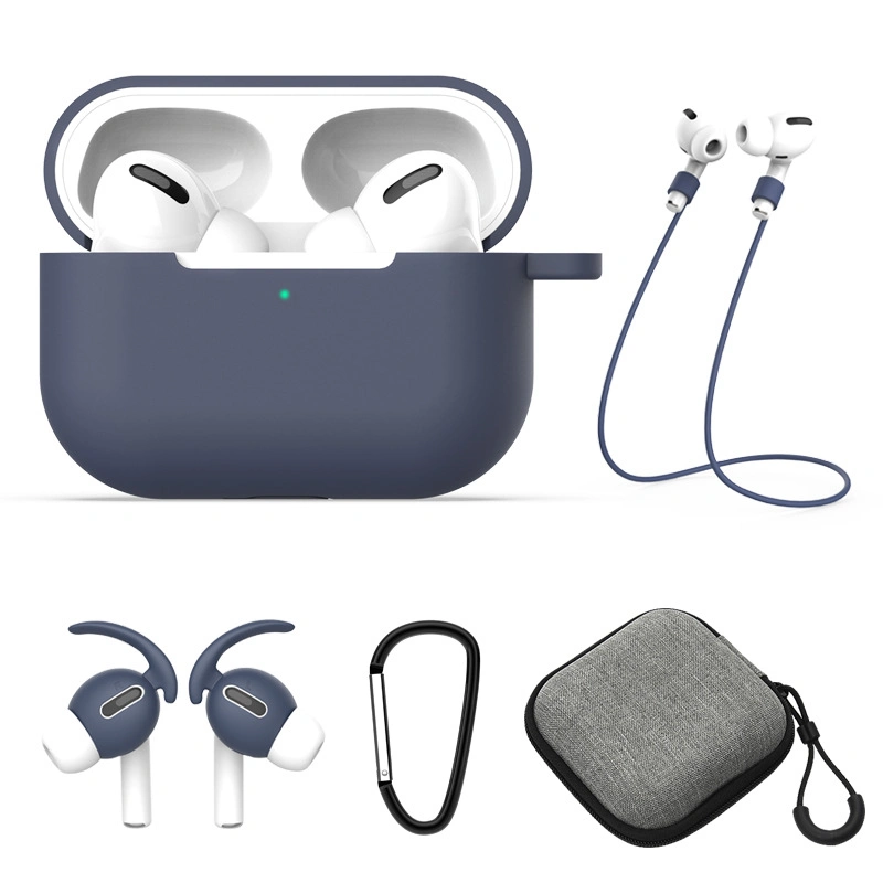 Wholesale Case Set Silicone Protector Cover Earphone Kit Case for Apple Airpods 2 3 PRO Max Anti-Lost Rope Strap Buckle Headphones Cases