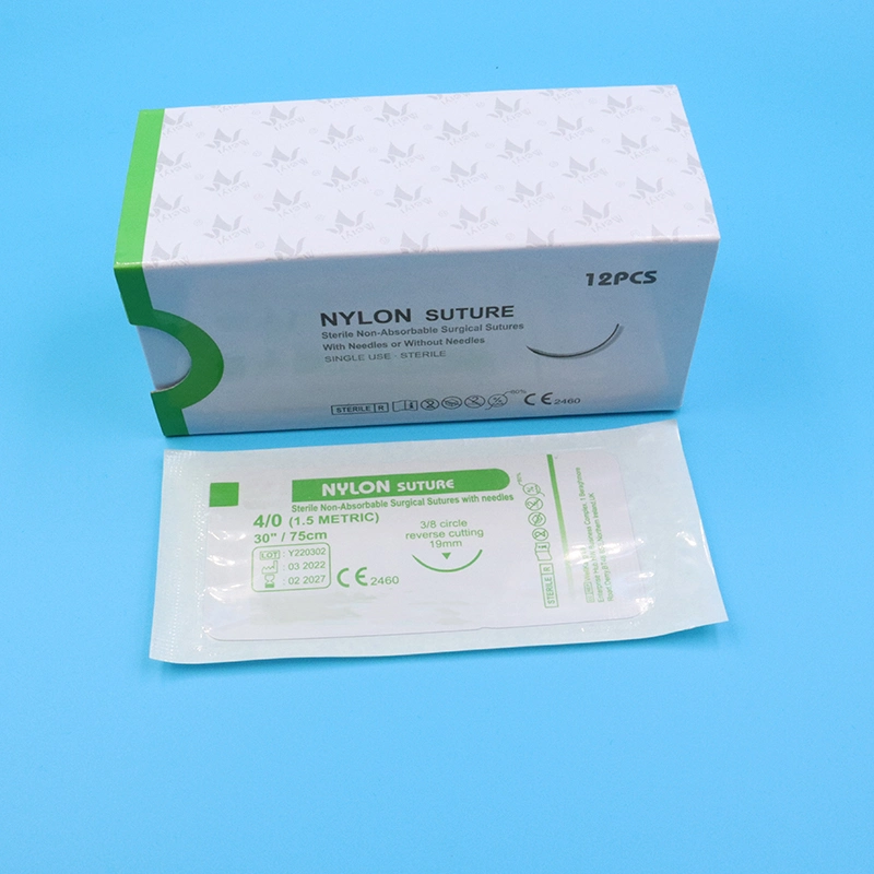 Medical Supply Poliglactine 910 PGA Suture Nylon Surgical Suture with Needle