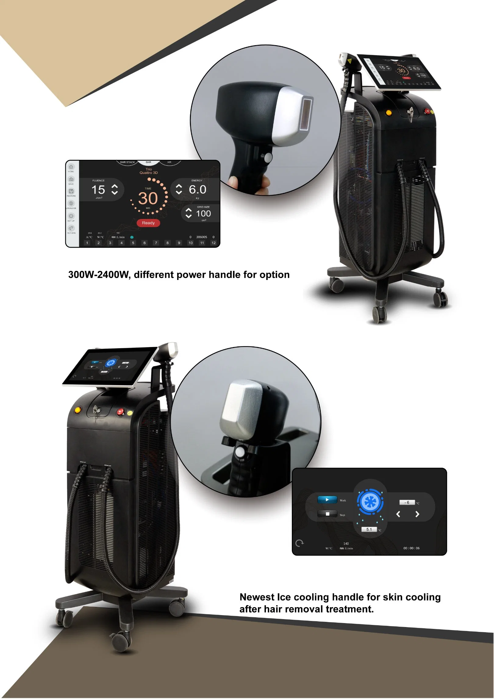 2023newest Weifang Km 4K 1000W1200W1600W Triple Wave Platinum Titanium/808nm Laser Diode Hair Removal/755 8081064 Diode Laser Machine Price/Alexandrite Laser