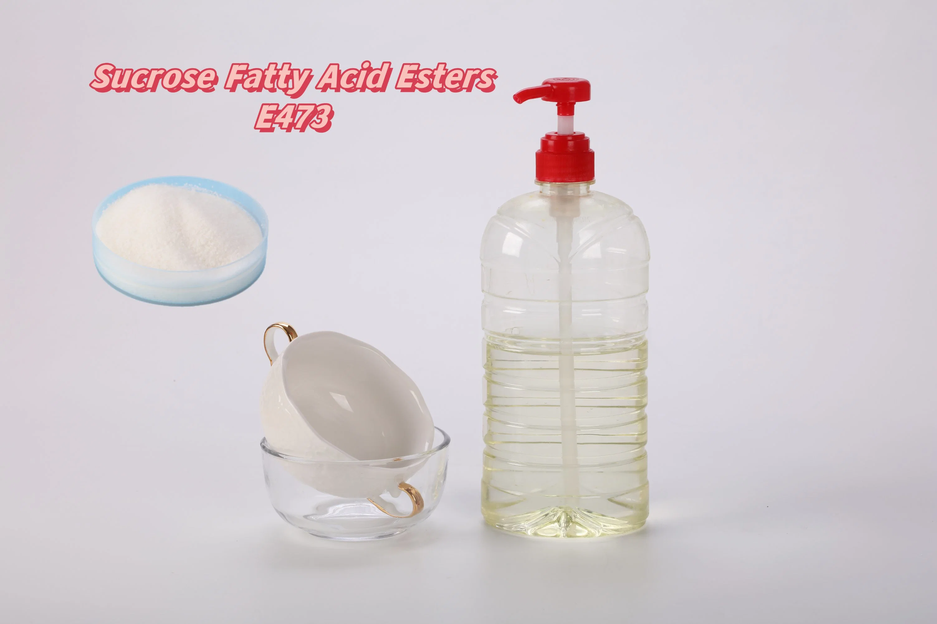 Buena Emulsificación Inmedicine químico del hogar, ésteres de ácido graso de plástico-sacarosa