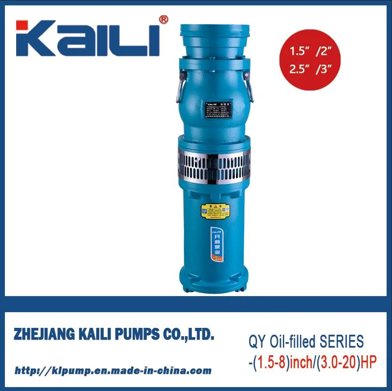 4&prime; Outlet QY Oil-Filled Submersible Pump Clean Water Pump(single stage)