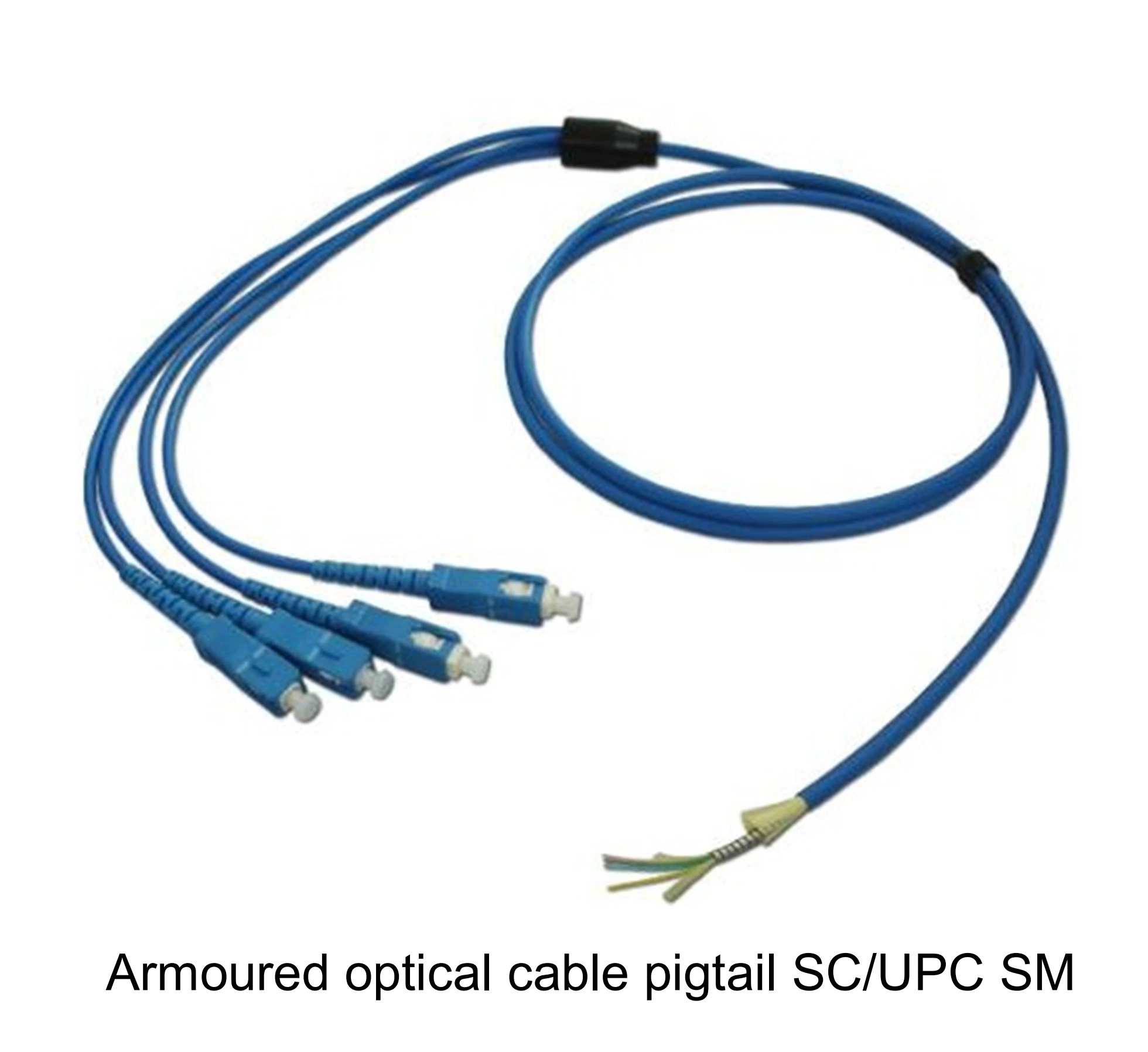 Armoured Optical Cable Pigtail Sc/Upc Singlemode Fiber Optic Pigtail