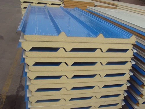 Heat Insulated 80mm Thickness PUR/PIR/Puf/Rockwool/EPS Foam Factory Price Sandwich Wall Roof Panel