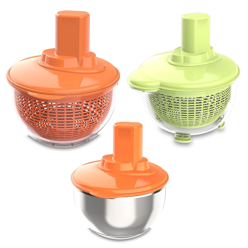 High quality/High cost performance Household Item Colander Rotating Basket Hand Operated Washing Colander Salad Spinner