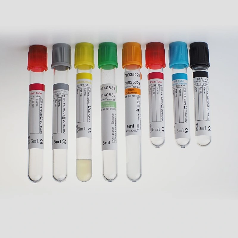 Medical Pet vacío desechables de suero de vidrio del tubo de extracción de sangre