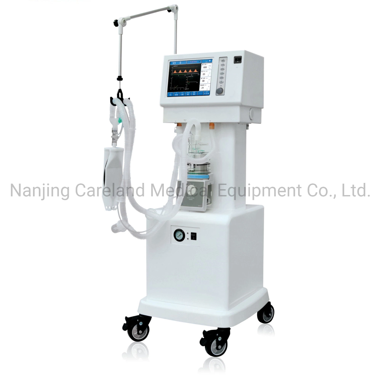 Hospital Medical Ventilating Infant and Adult CPAP Breathing Ventilator Machine for ICU with Air Compressor