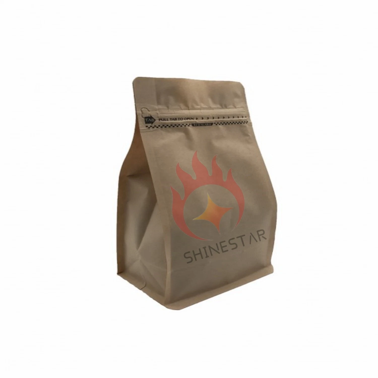 Customized 500PCS 1000PCS Low MOQ Zipper Lock Food Packaging Shs-31herbal Extract Kraft Flat Bottom Pouches